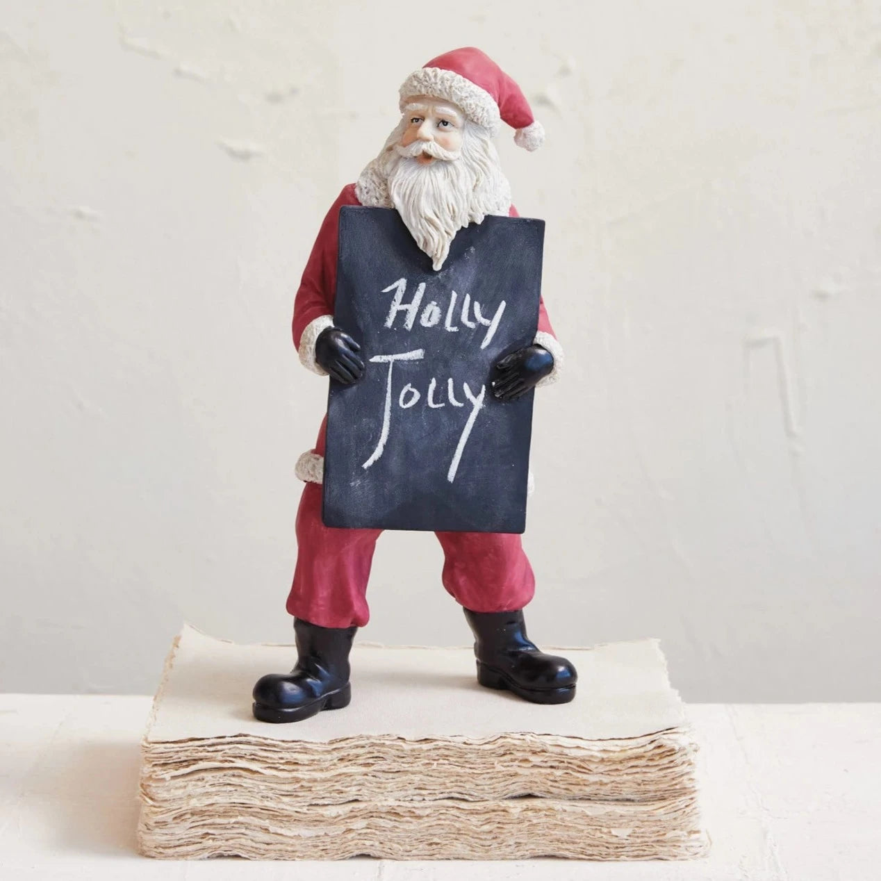 Resin Santa With Chalkboard