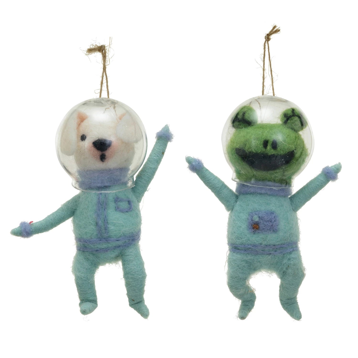 Wool Felt Animal Spacesuit Ornament