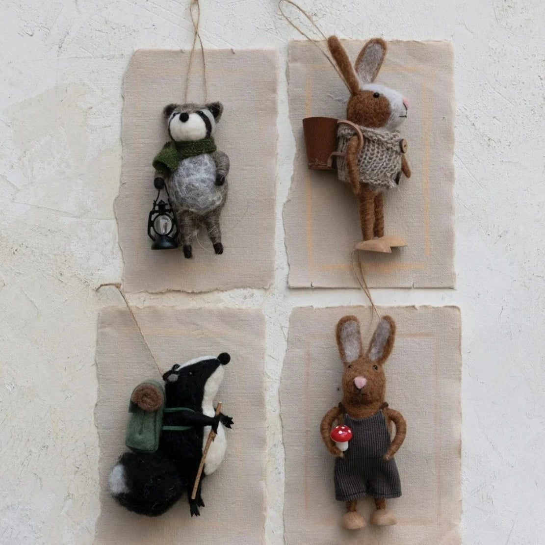 Wool Felt Forest Animal Ornament