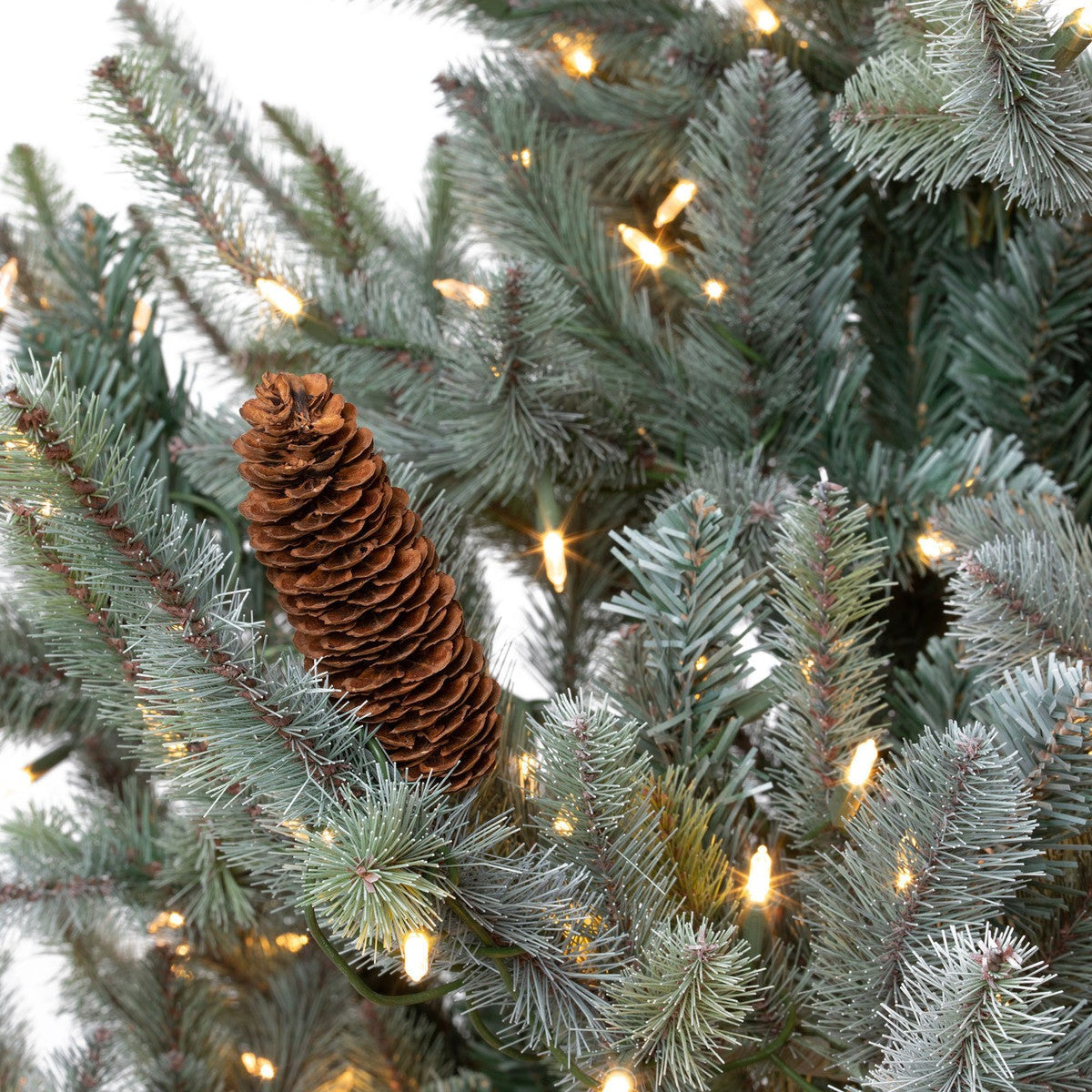 12' Slim Blue Spruce Tree with LED Lights