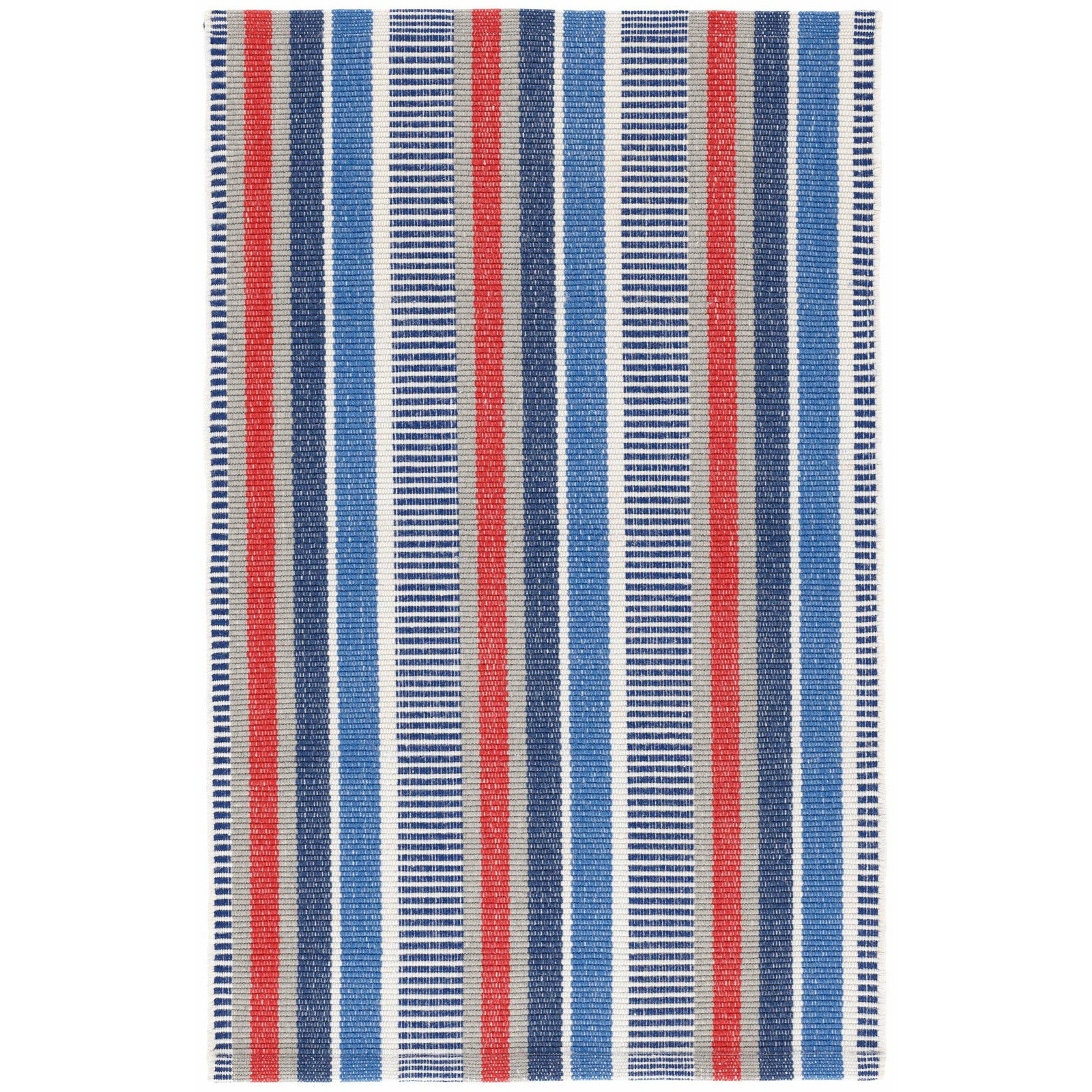 Always Greener Blue/Red Indoor/Outdoor Rug