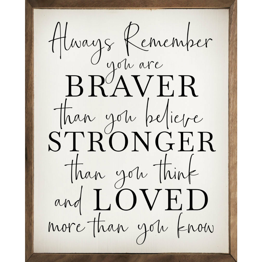 Always Remember Wood Framed Print