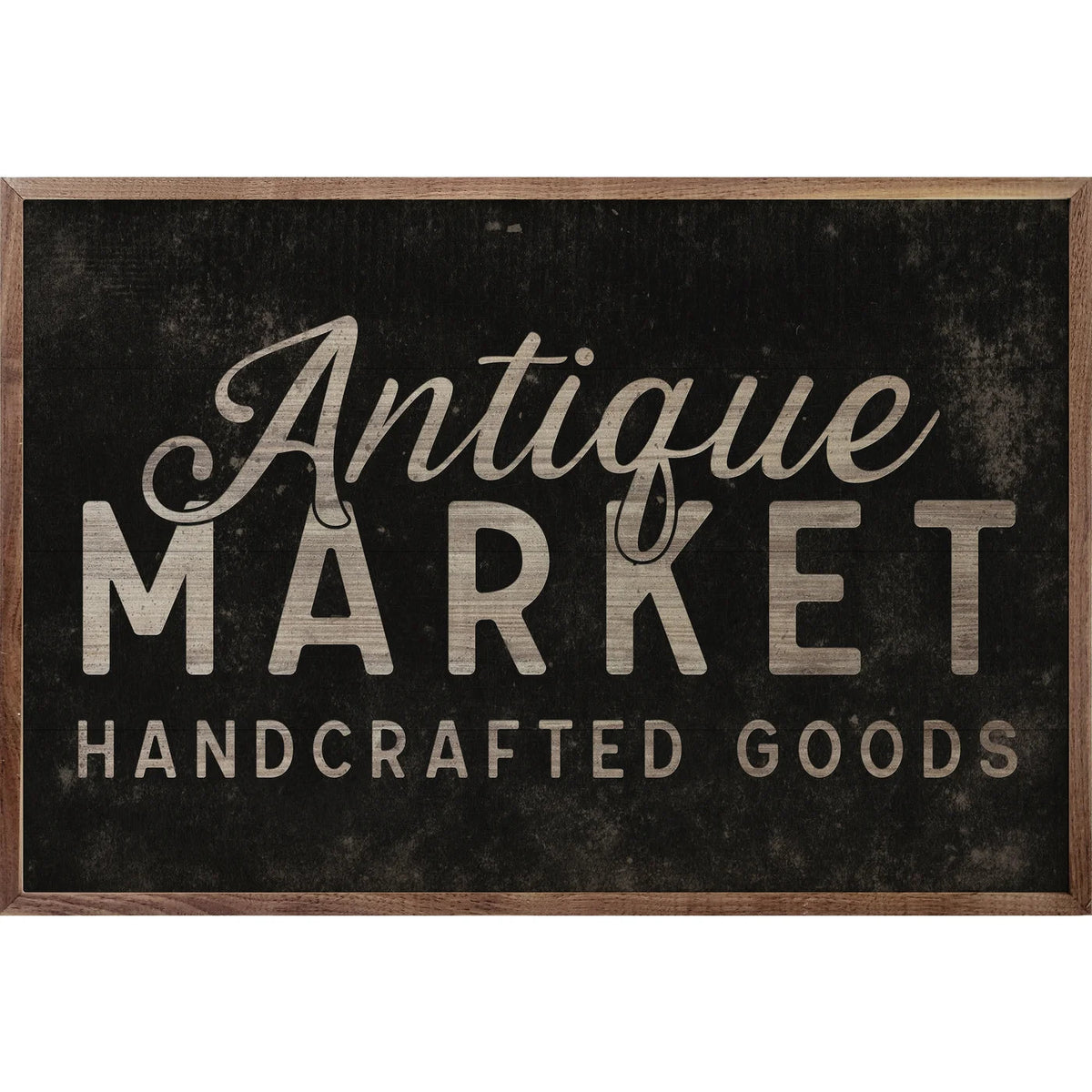 Antique Market Handcrafted Goods Wood Framed Print