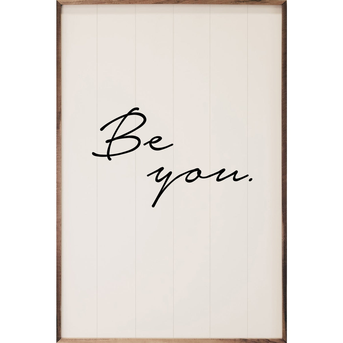 Be You Period Wood Framed Print