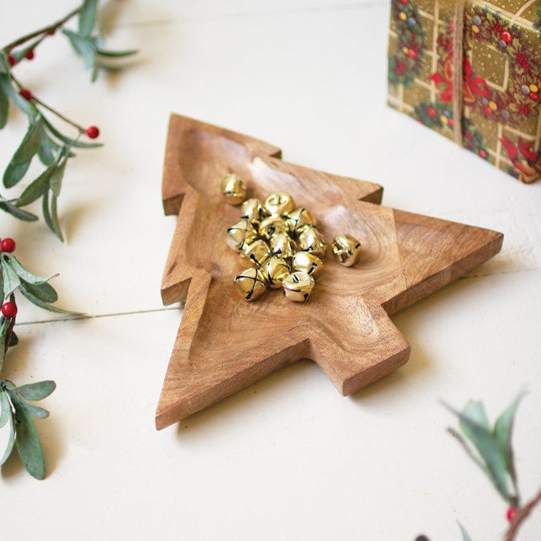 Carved Wood Tree Platter