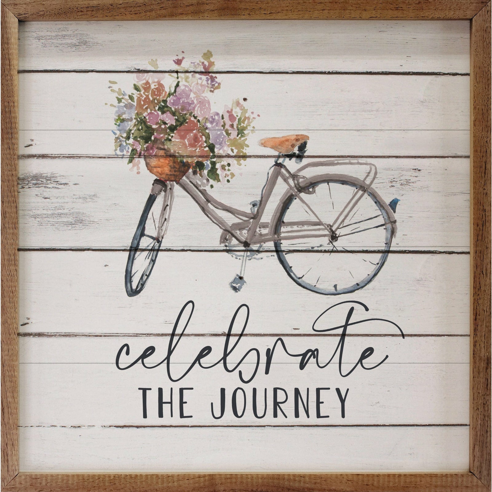 Celebrate The Journey Wood Framed Print