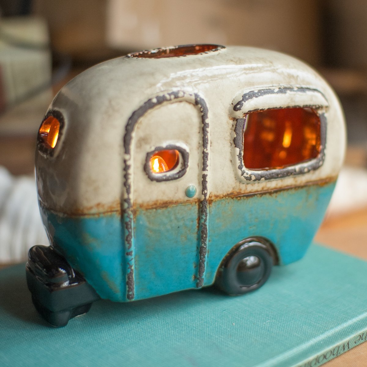 Ceramic Camper Lamp