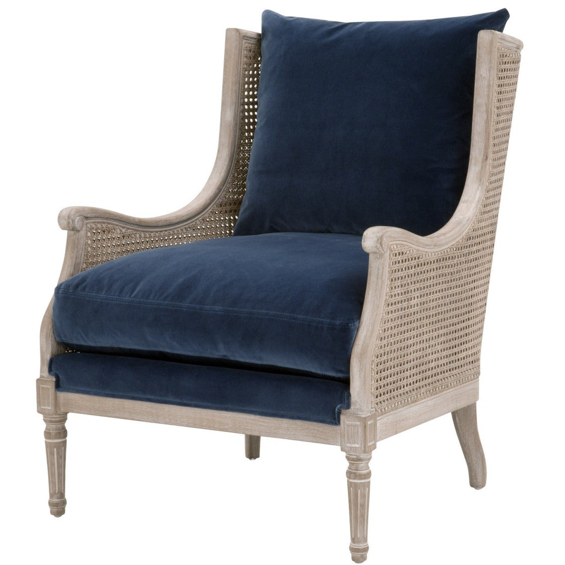 Churchill Denim Velvet Club Chair