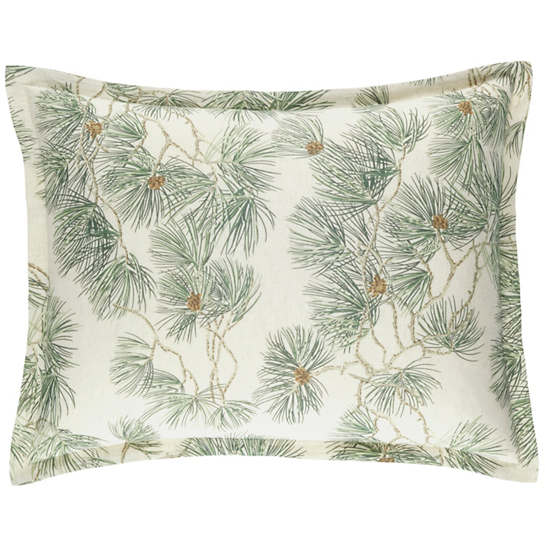 Cone Hill Vintage Pine Boughs Natural Sham