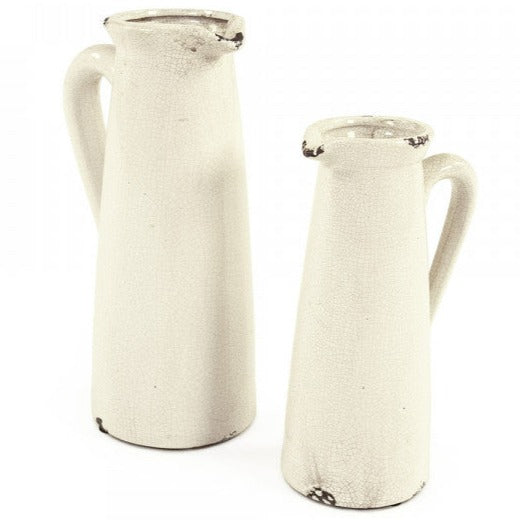 Crackle Glaze Cream Pitcher