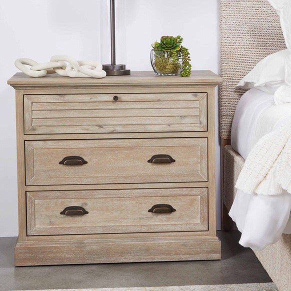 Eden 3-Drawer Nightstand