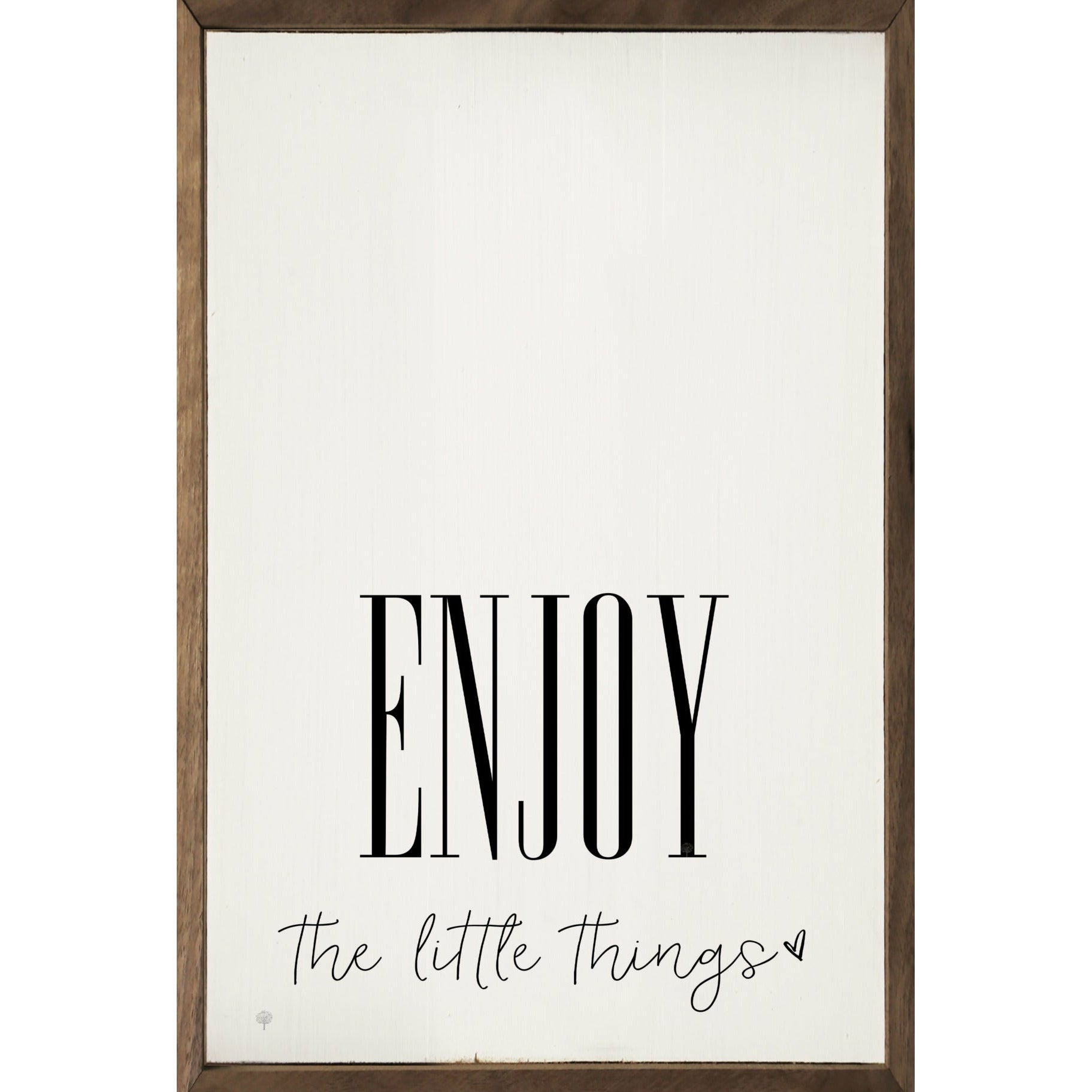 Enjoy The Little Things Wood Framed Print