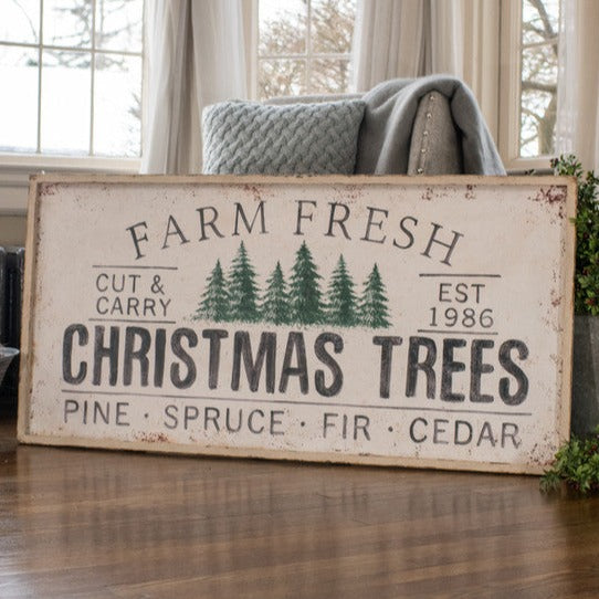 Farm Fresh Christmas Tree Sign