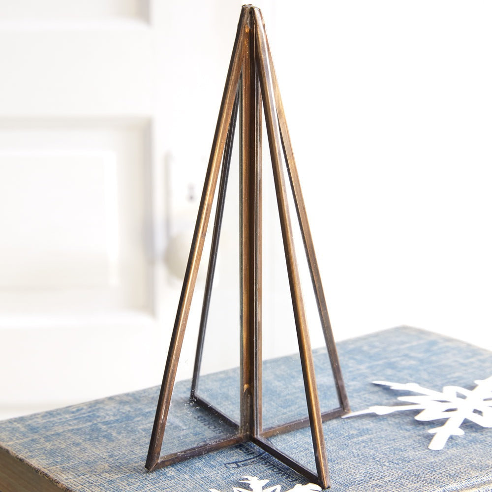 Glass Panel Tabletop Tree