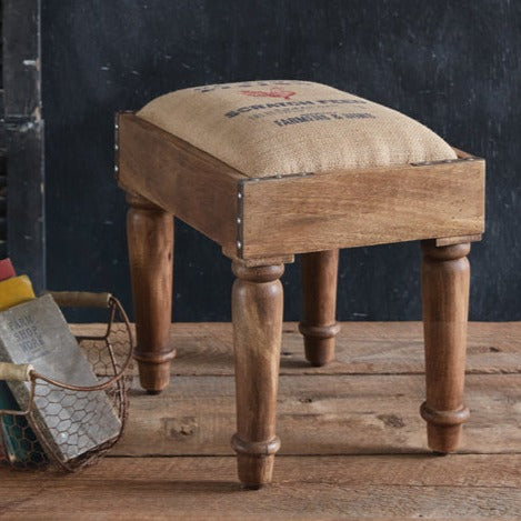 Grain Sack Foot Stool