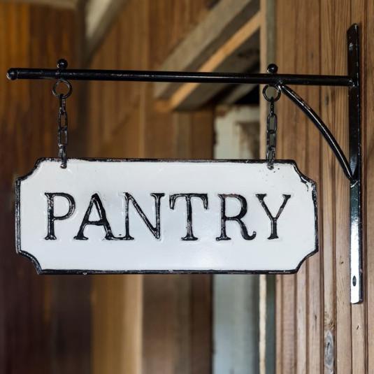 Hanging Metal Pantry Sign