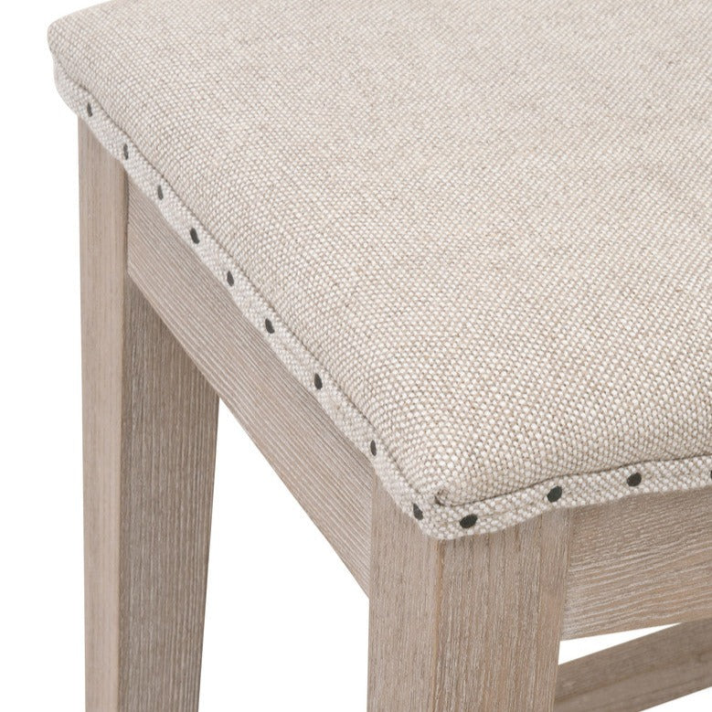 Harper Bisque French Linen Counter Stool