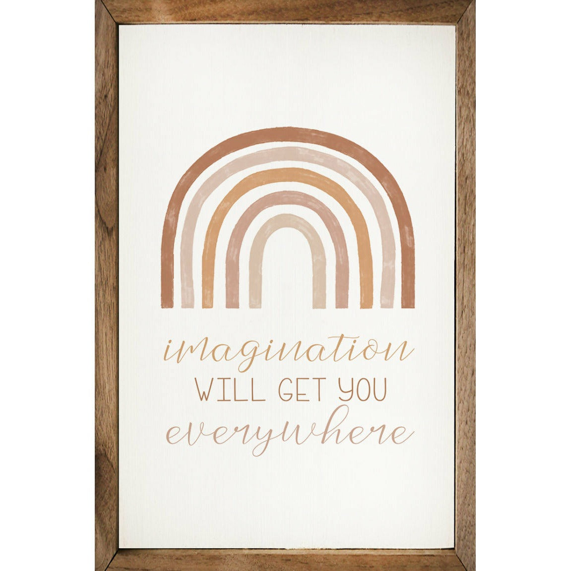 Imagination Rainbow Wood Framed Print