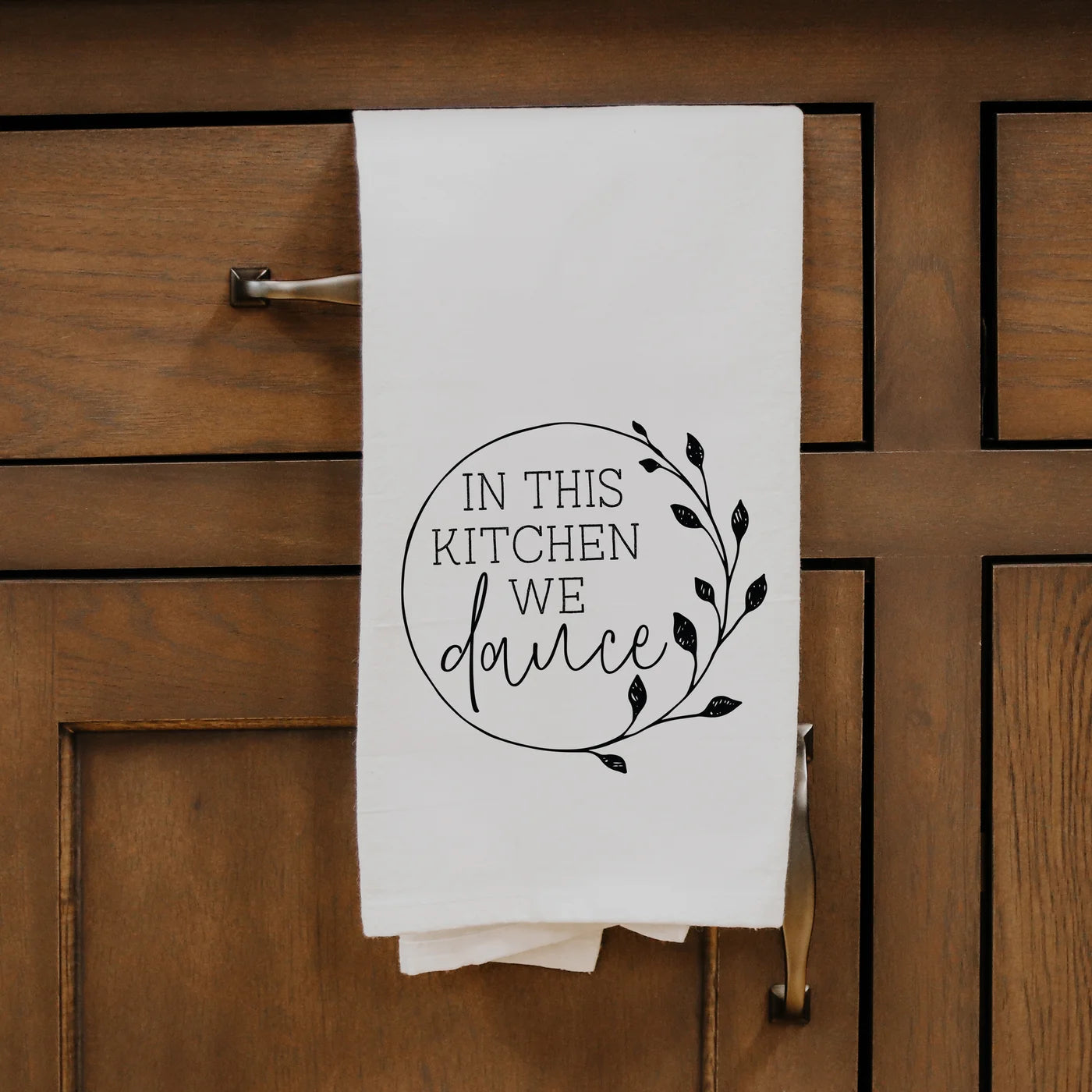 In This Kitchen We Dance Dishtowel