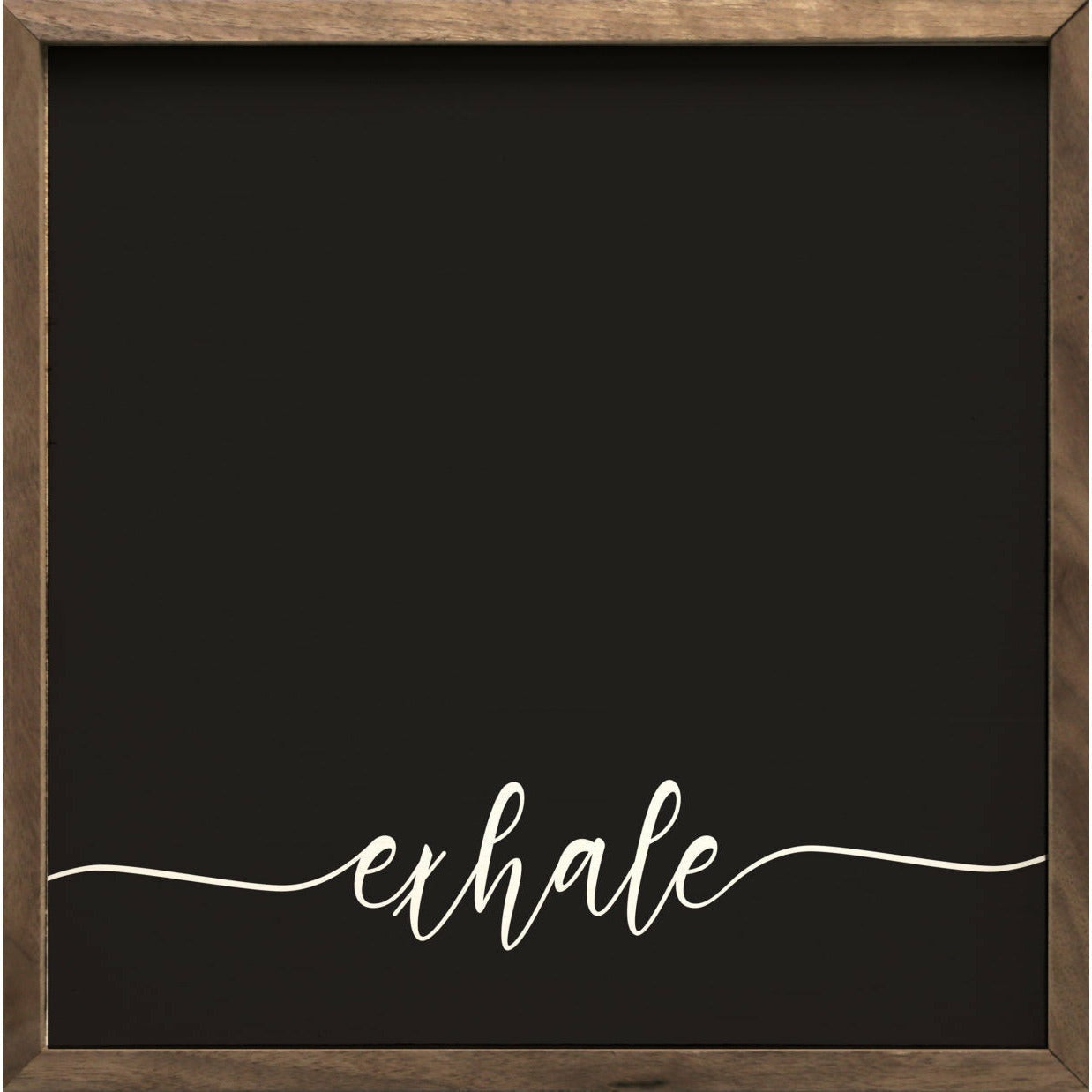 Inhale Exhale Wood Framed Print