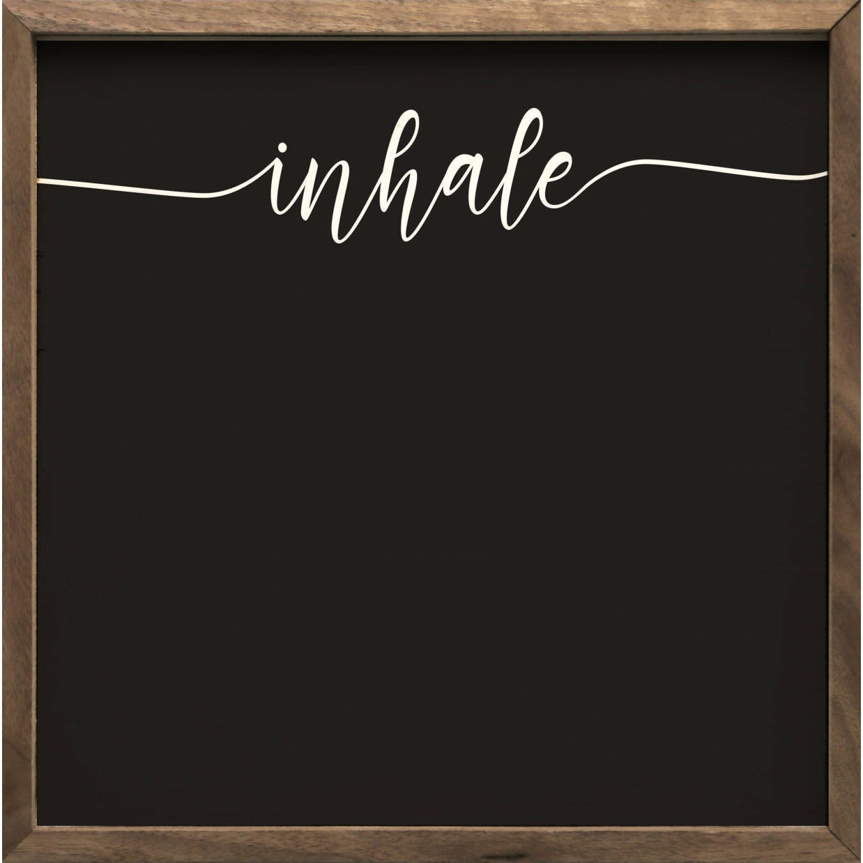 Inhale Exhale Wood Framed Print