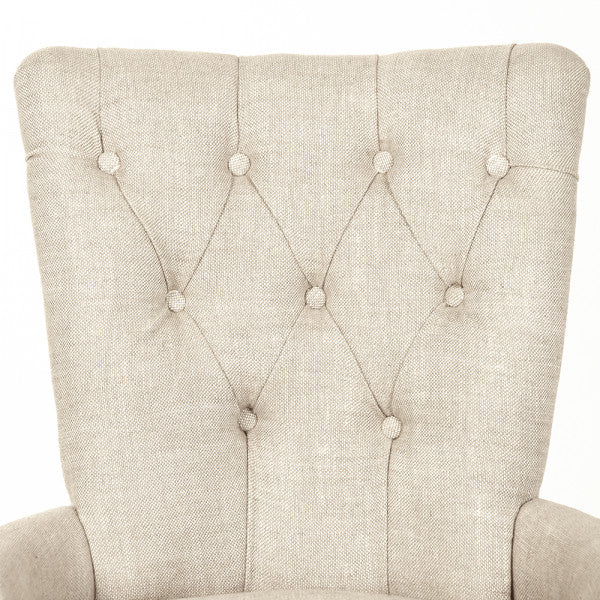 Iris Natural Tufted Chair