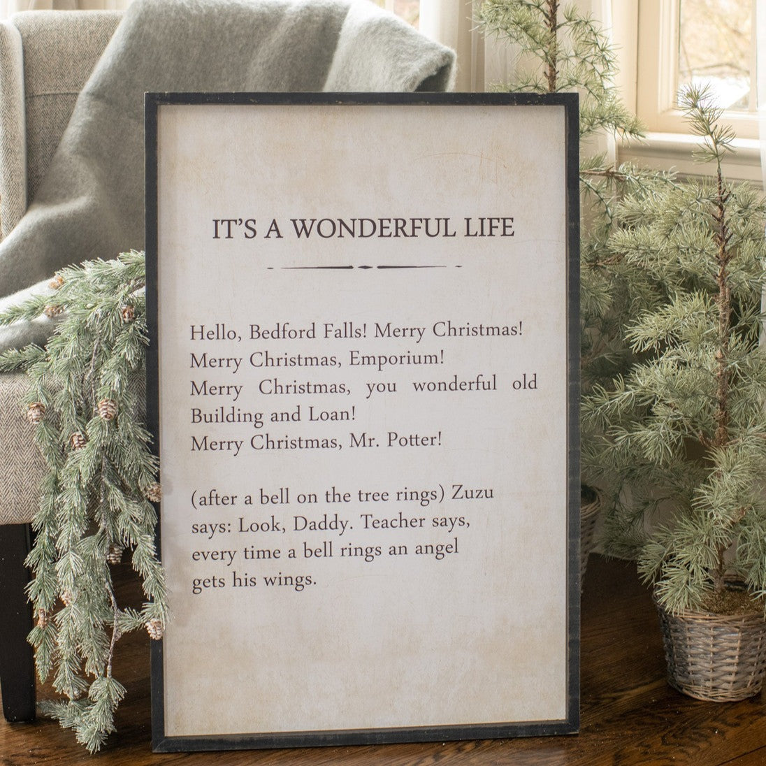 It's A Wonderful Life Wood Print