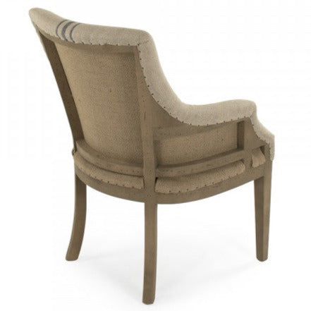 Liberte Deconstructed Blue Stripe Arm Chair