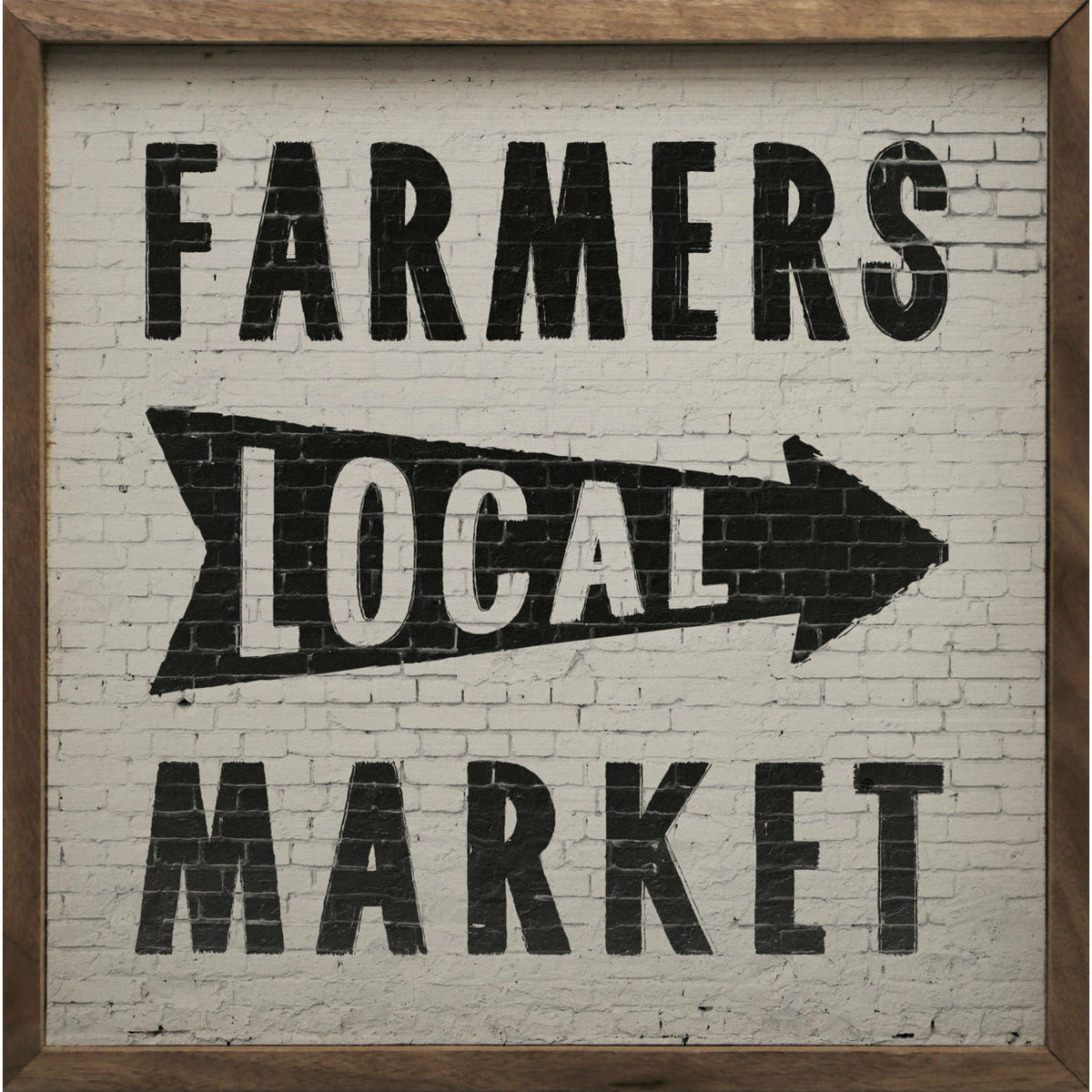 Local Farmer’s Market Wood Framed Print