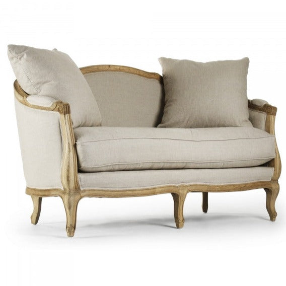 Maison Natural Linen Settee