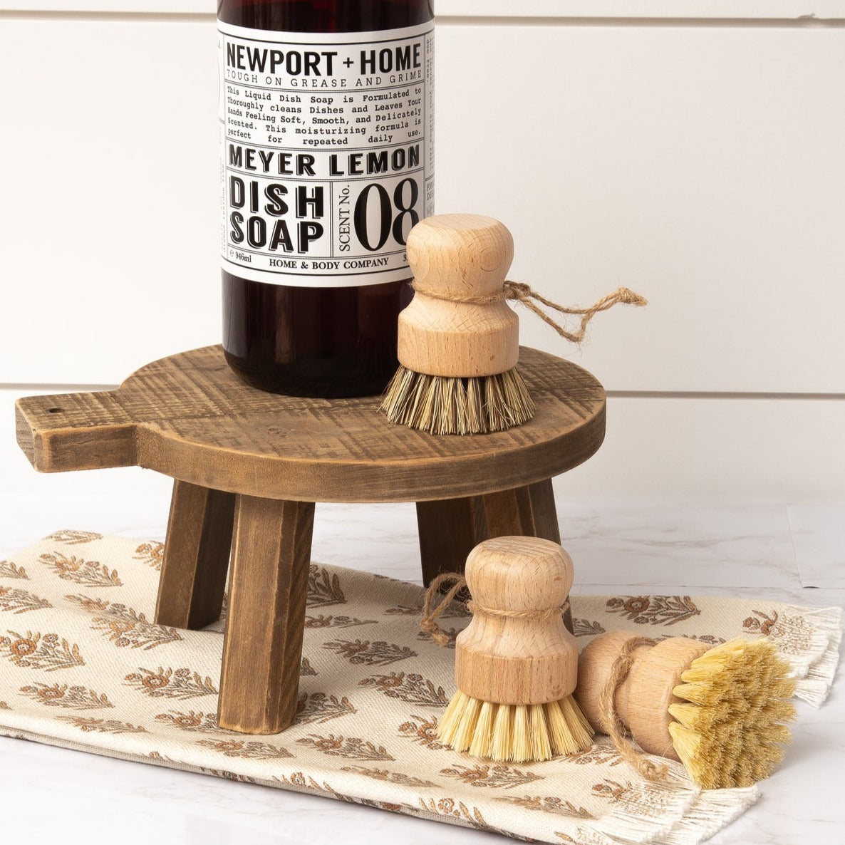 Mini Wood Scrub Brush