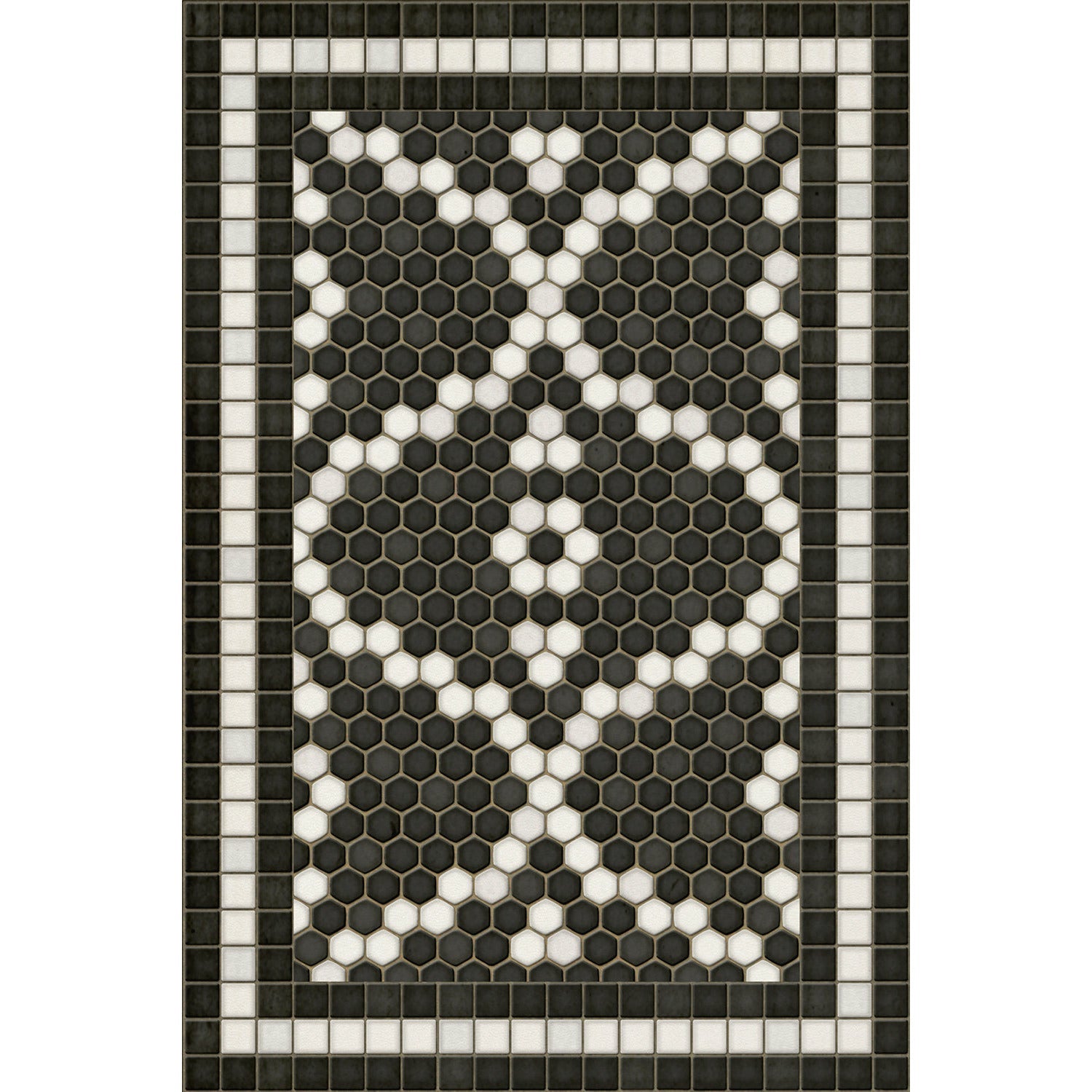 Mosaic F Kingsbridge Road Vinyl Floor Cloth