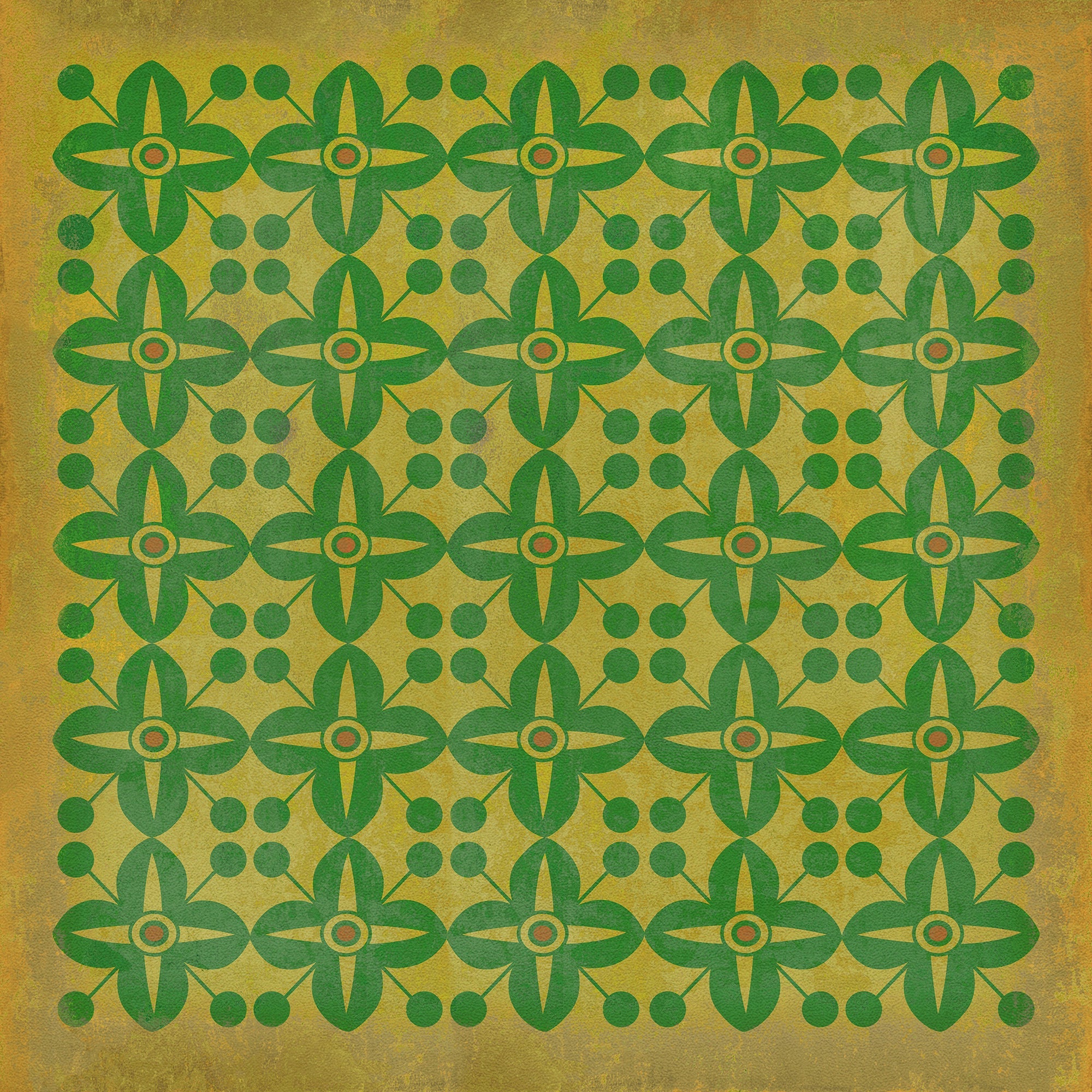 Pattern 03 Follow the Yellow Brick Road Vinyl Floor Cloth