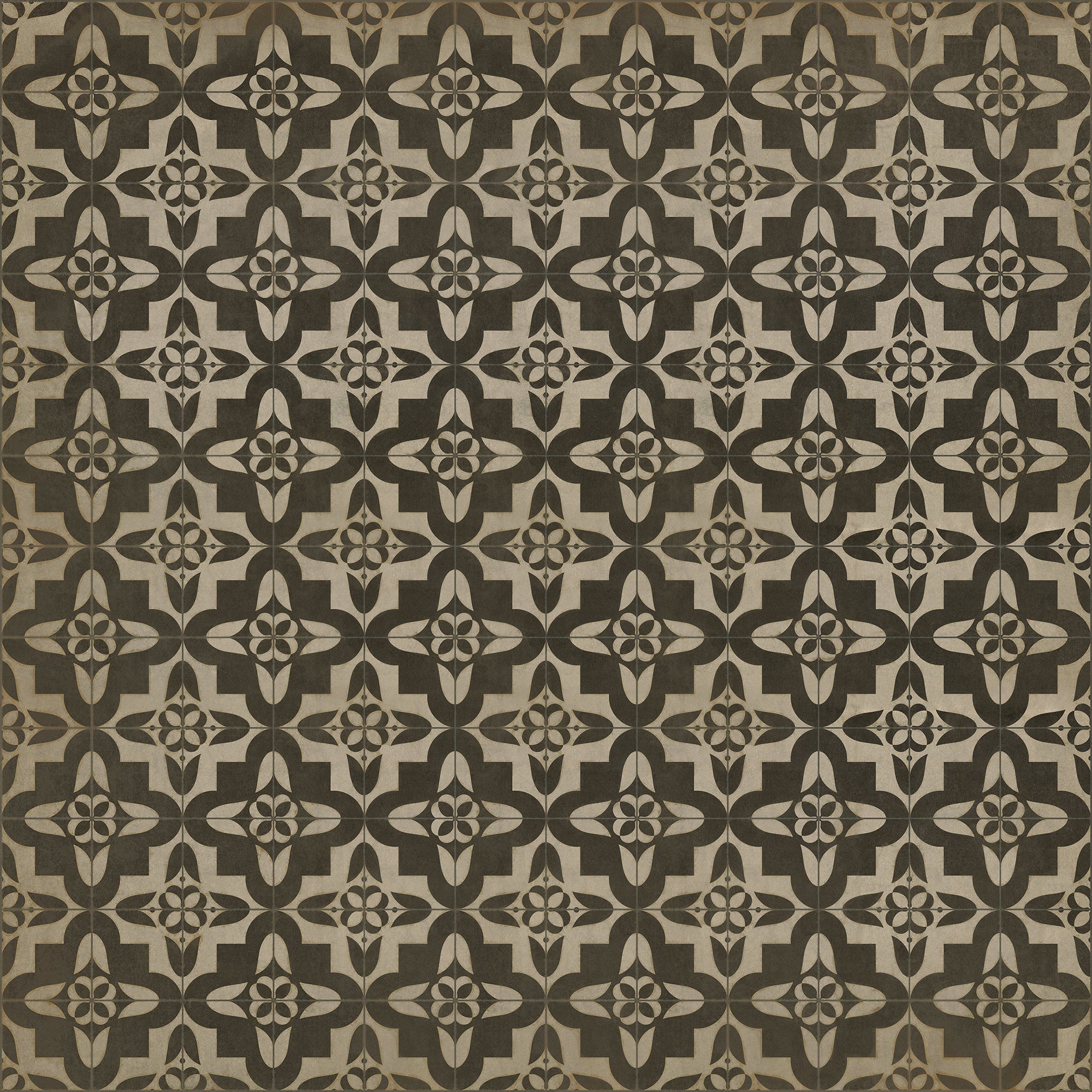 Pattern 33 Boggled Vinyl Floor Cloth