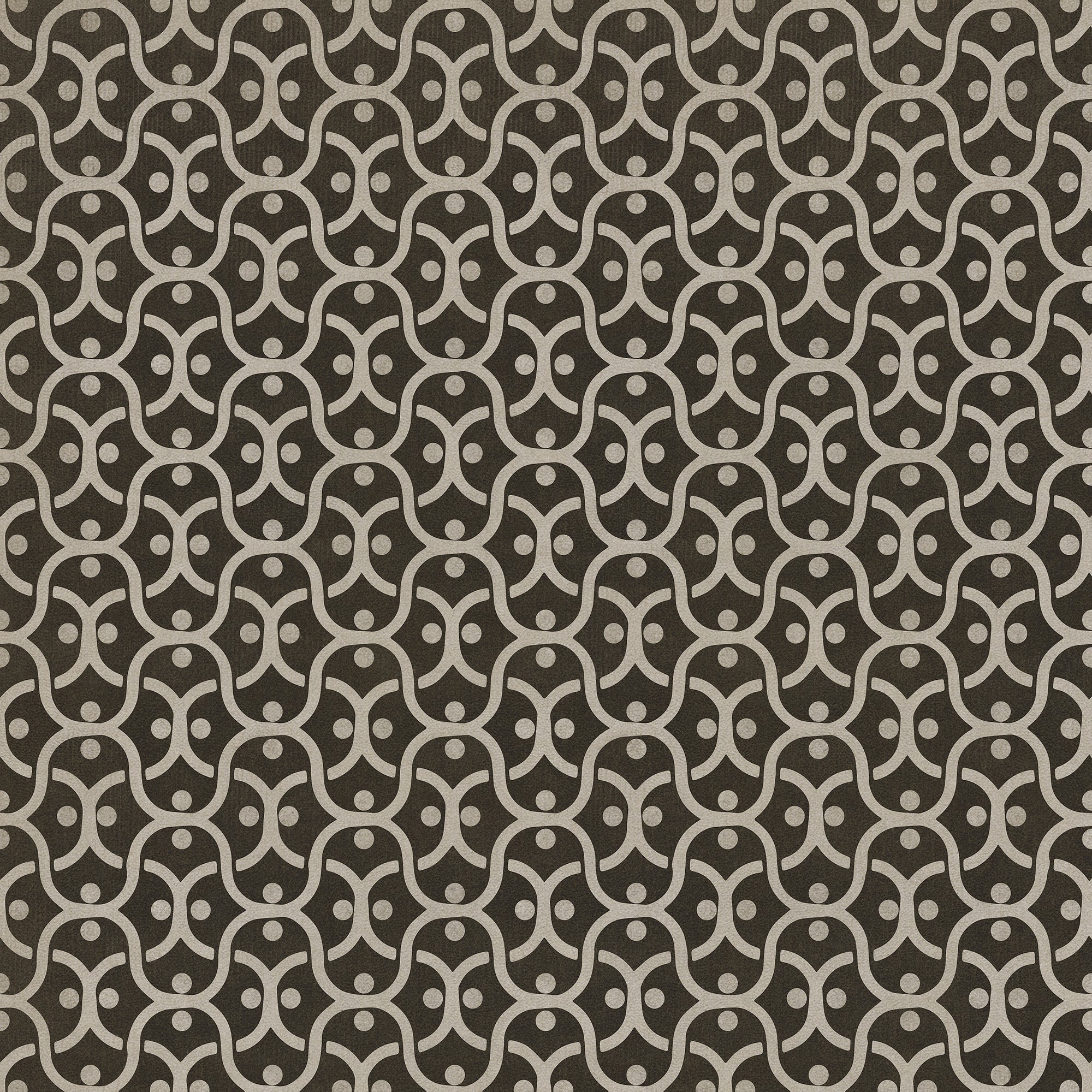 Pattern 47 Black Russian Vinyl Floor Cloth