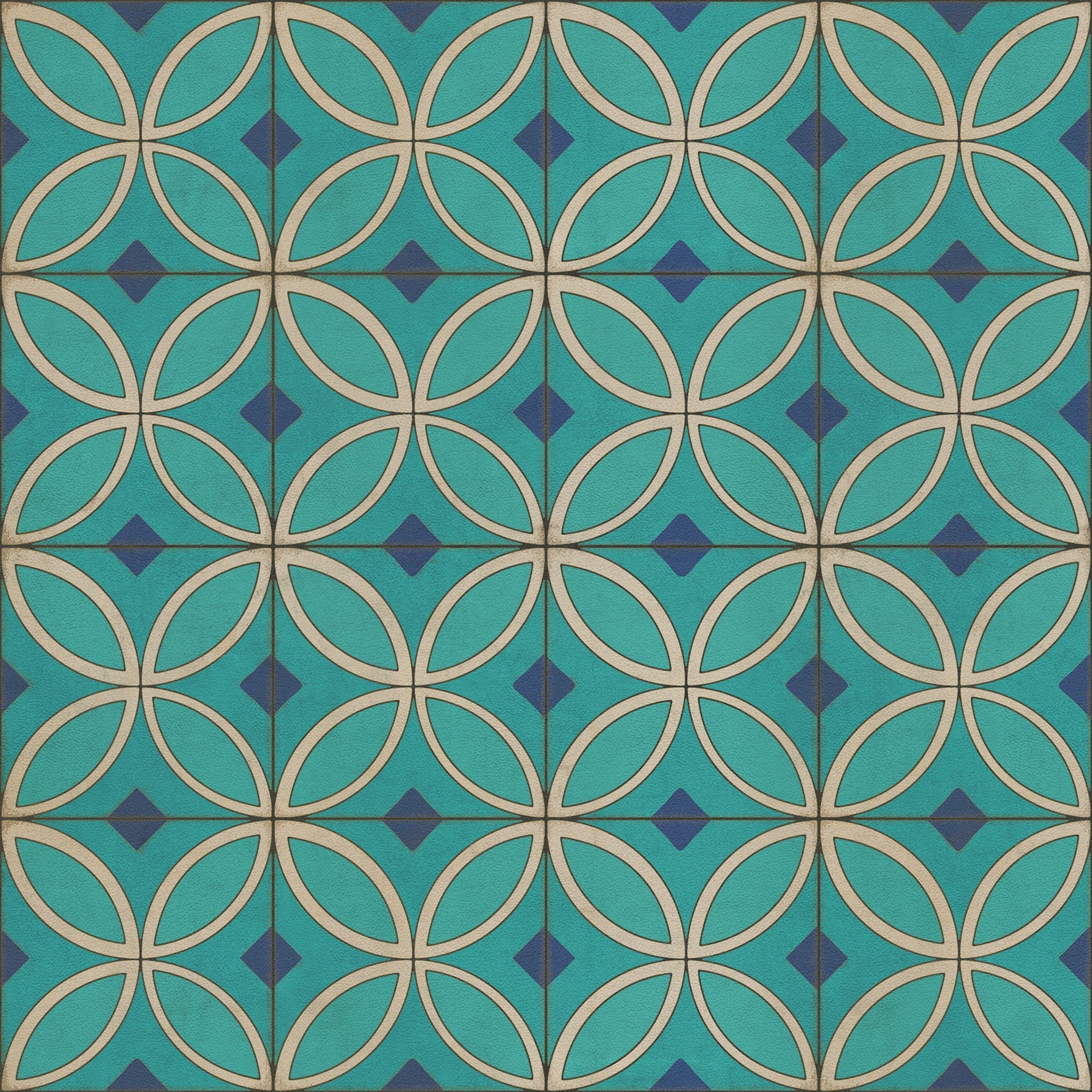 Pattern 70 Echoes From The Bells Vinyl Floor Cloth
