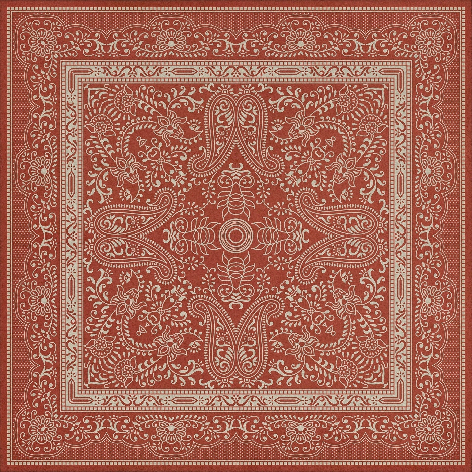 Pattern 76 Mimsy Vinyl Floor Cloth