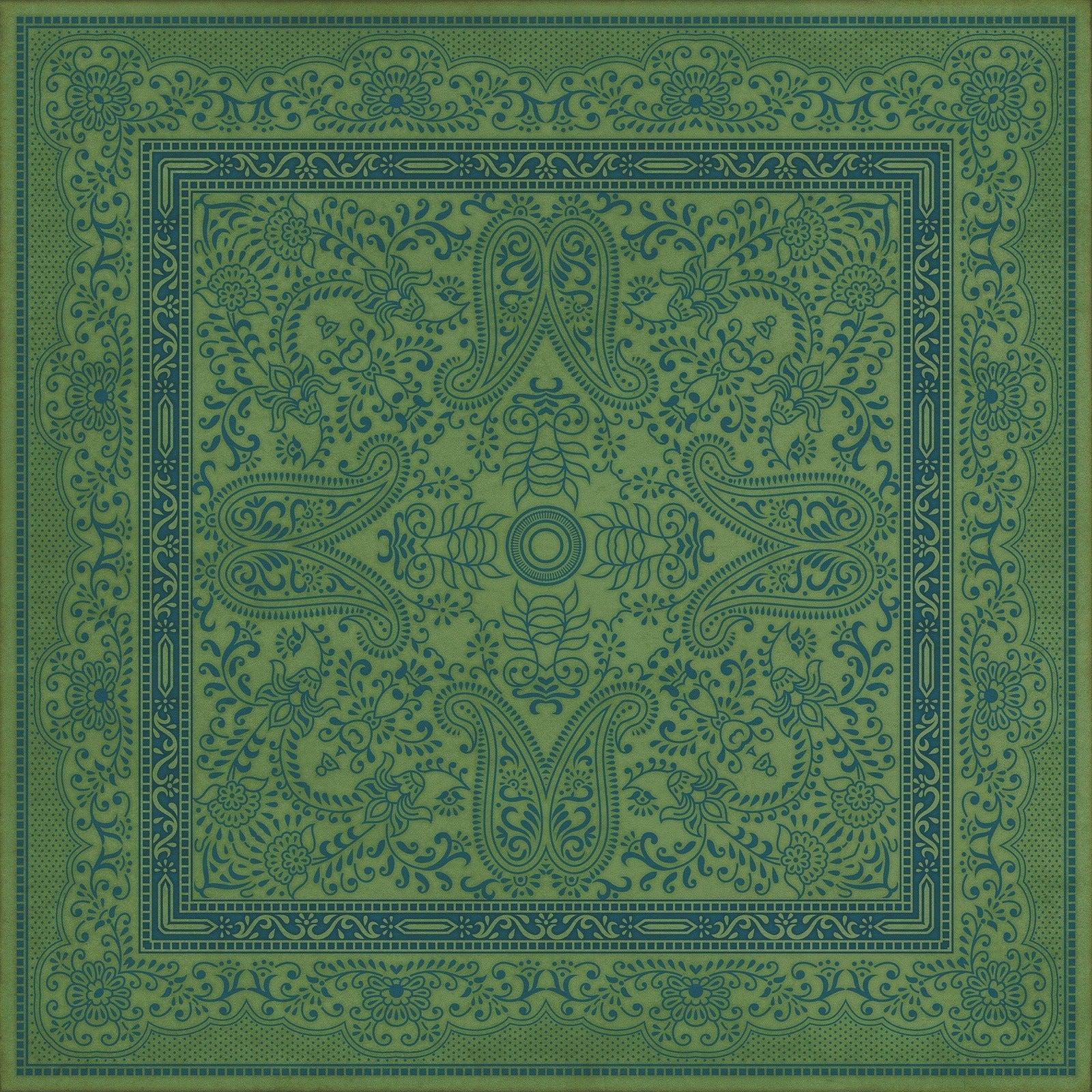 Pattern 76 Outlandish Vinyl Floor Cloth