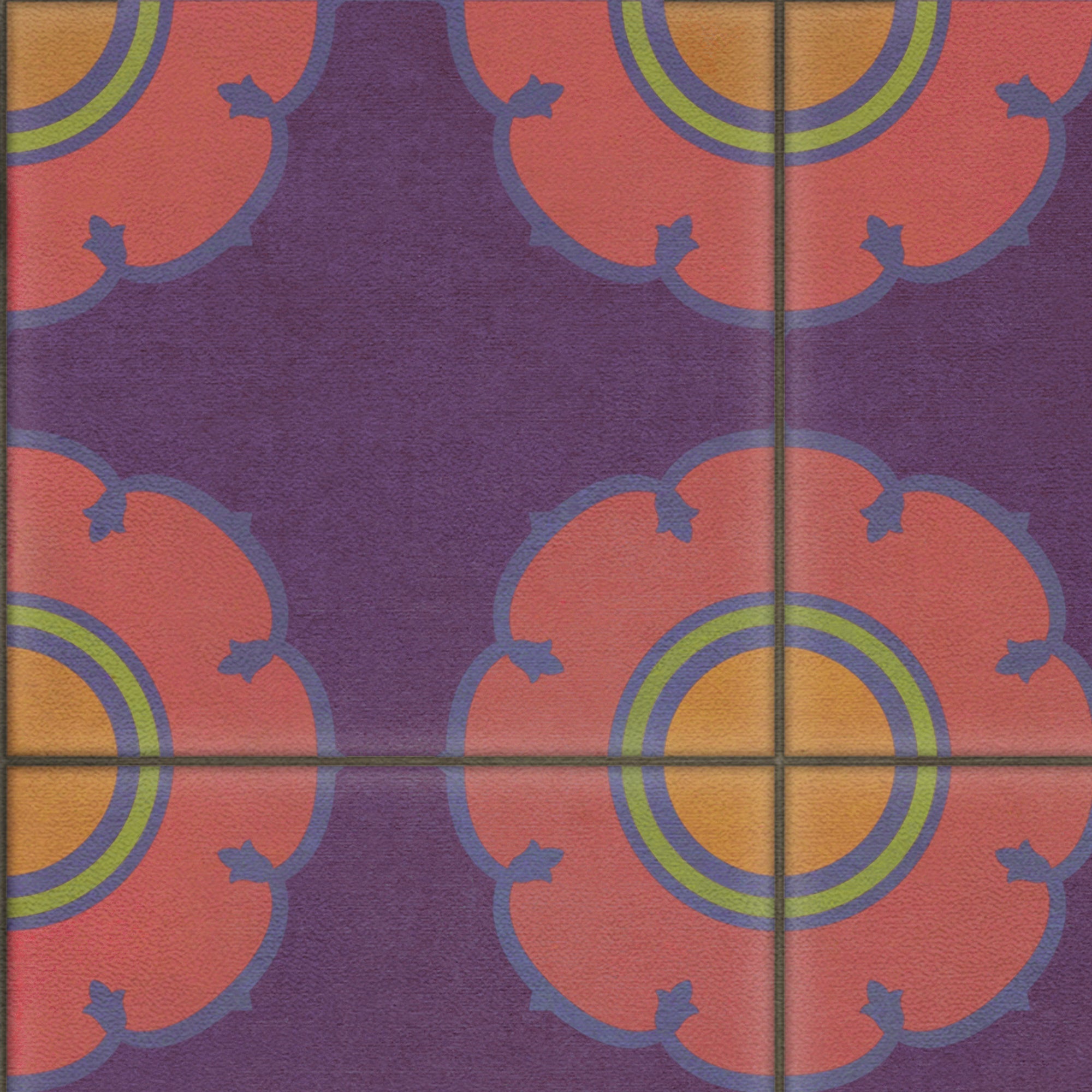 Pattern 78 Tutti Frutti Vinyl Floor Cloth