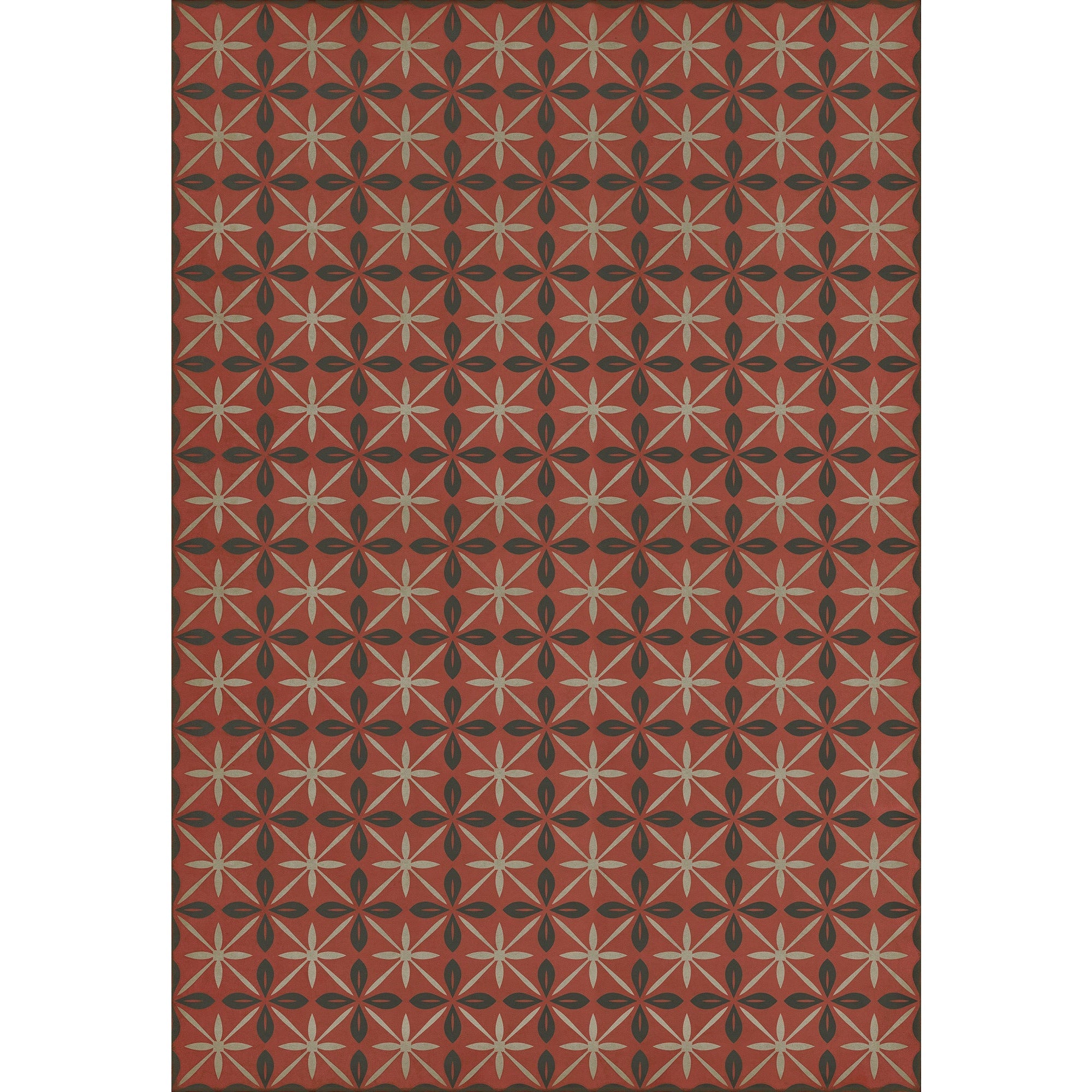 Pattern 81 the Atomic Diner Vinyl Floor Cloth