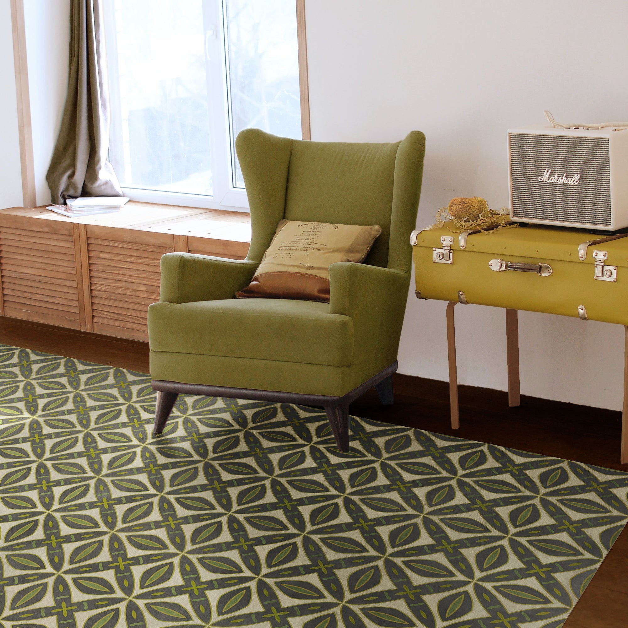 Pattern 82 Smee Vinyl Floor Cloth