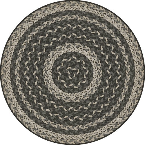 Pattern 85 Such a Cozy Room Round Braided Vinyl Floor Cloth