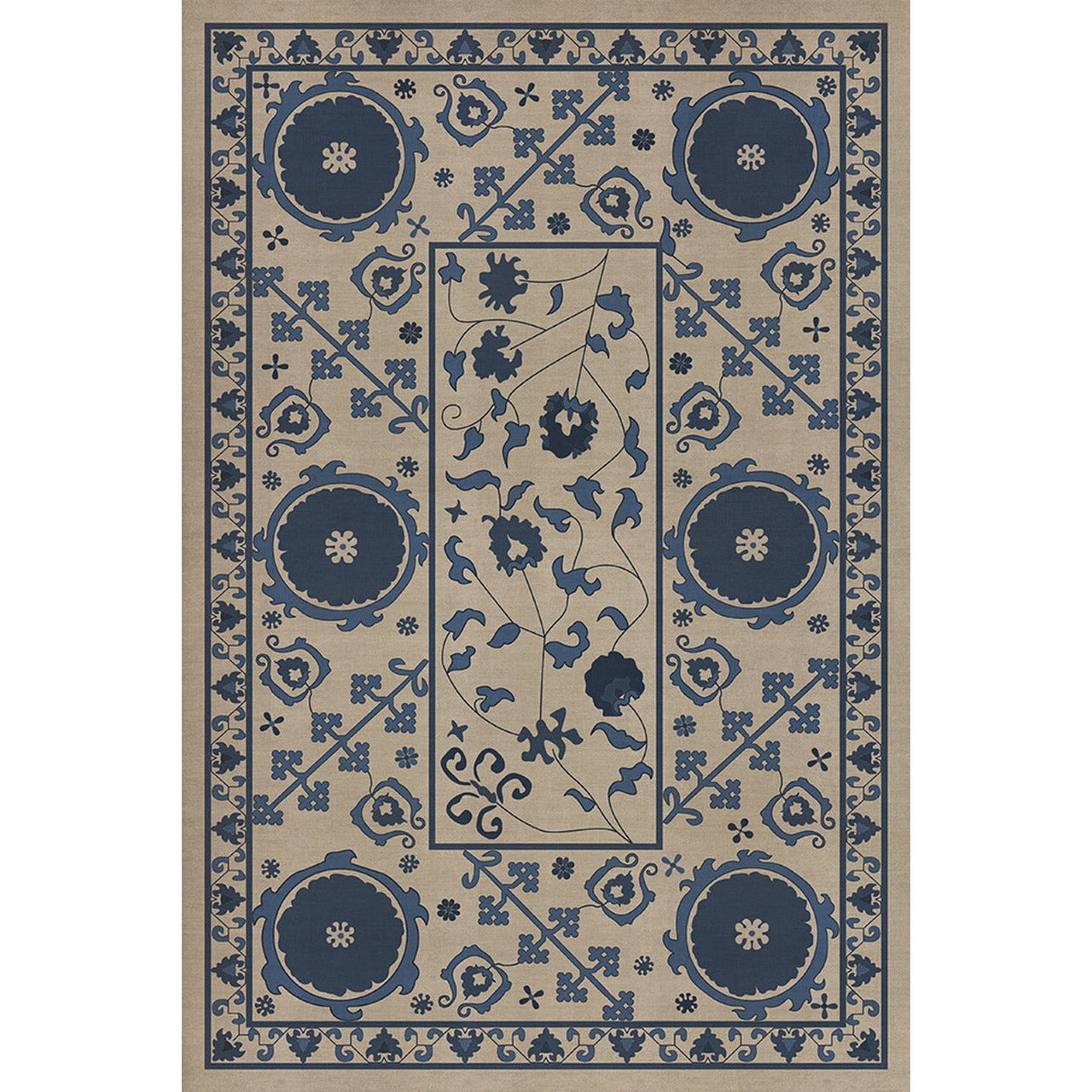 Persian Bazaar Samarkand Okean Vinyl Floor Cloth