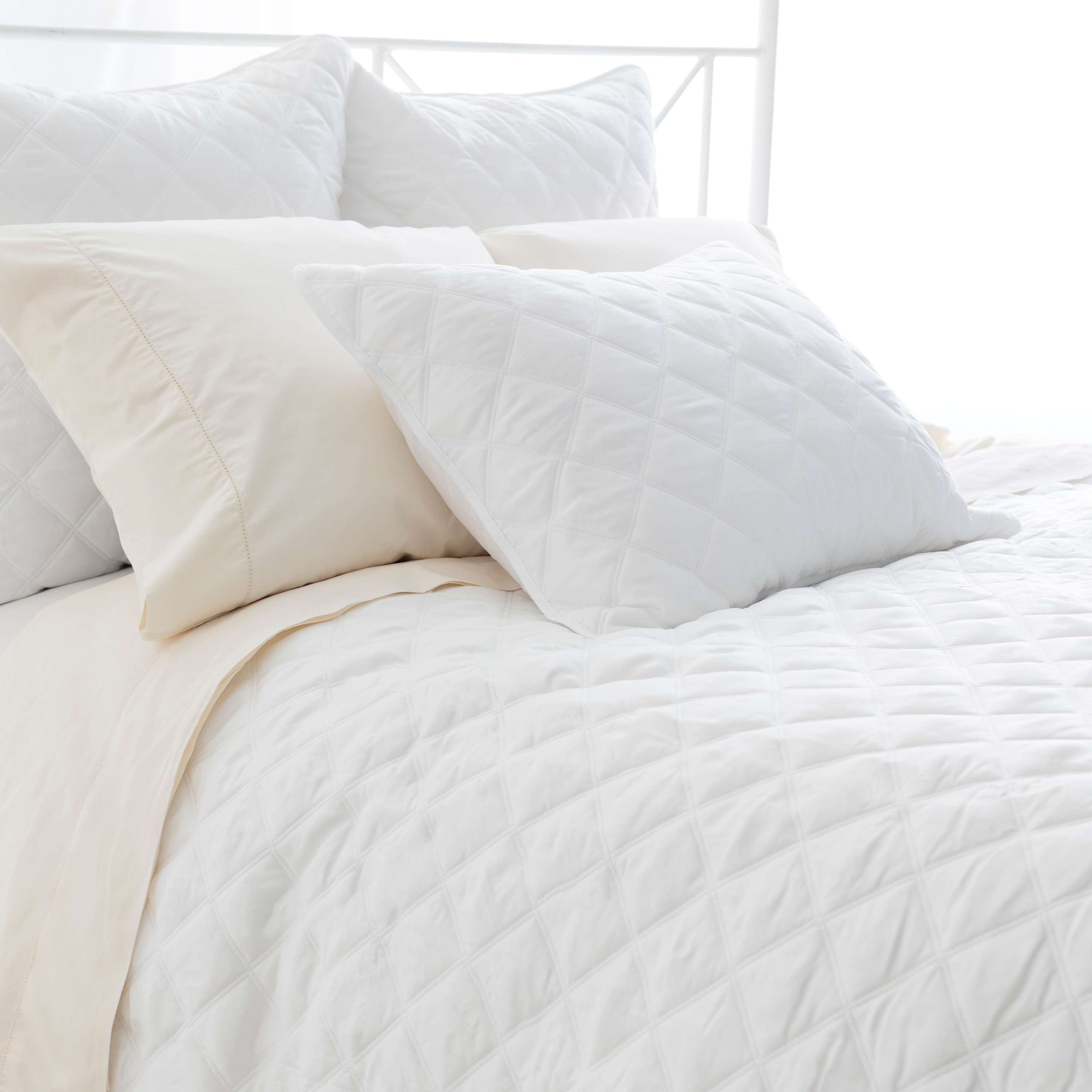 Pine Cone Hill Quilted Silken Solid Coverlet