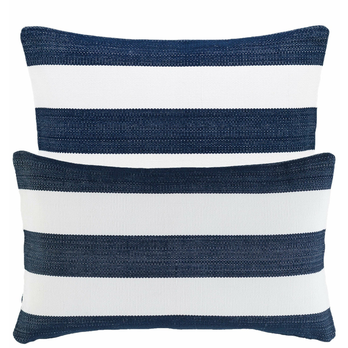 Pine Cone Hill Catamaran Stripe Navy Indoor/Outdoor Pillow