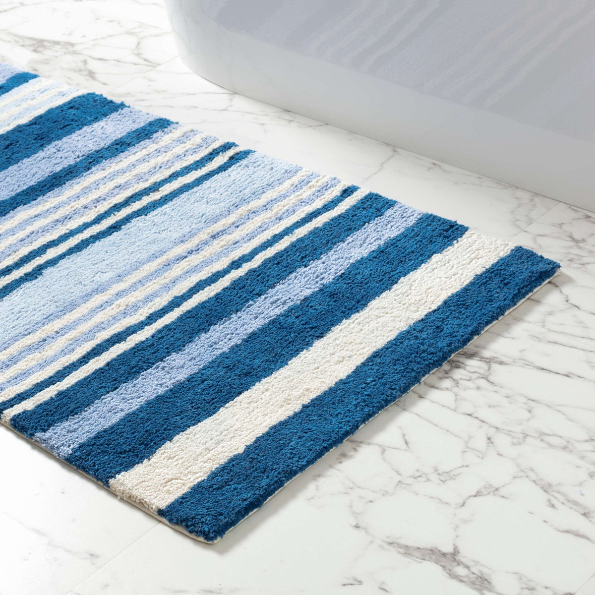 Pine Cone Hill Glen View Blue Bath Rug