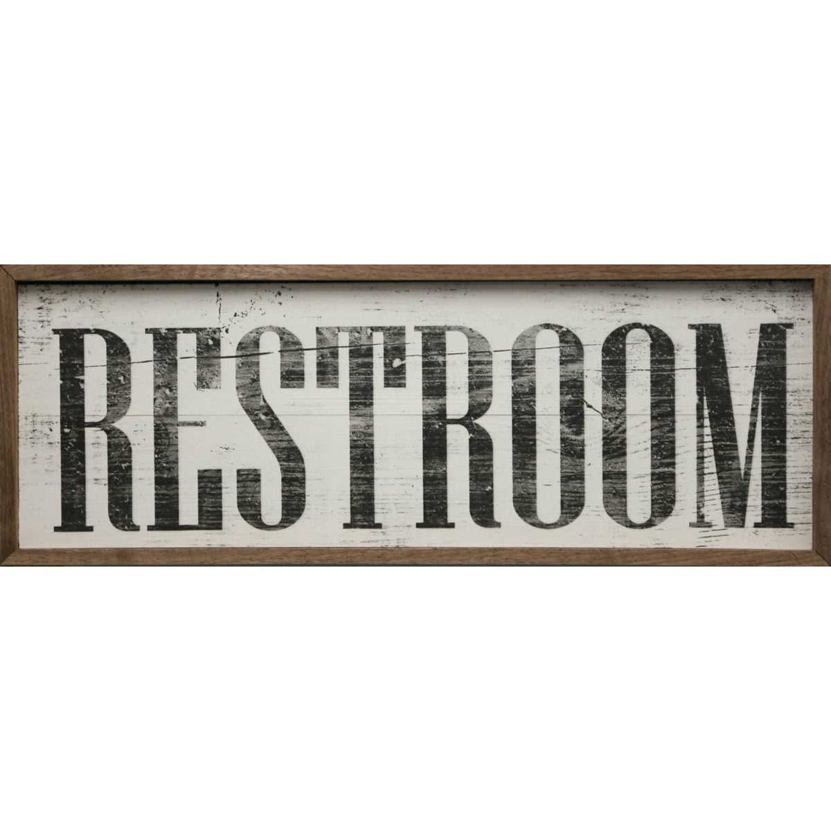 Restroom Wood Framed Print