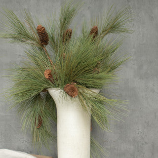 River Pine Spray With Pinecones