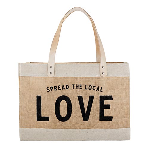 Spread The Local Love Jute Tote