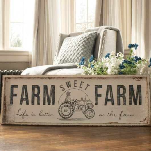 Sweet Farm Aged Metal Sign